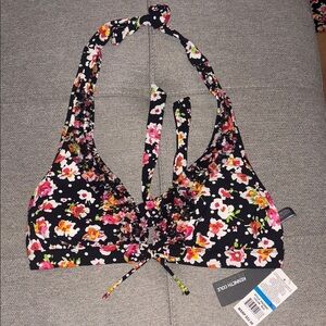 Kenneth Cole: Floral Halter Bikin - Vibrant Floral Print